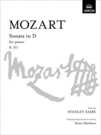 Mozart: Sonata in D K311 for Piano published by ABRSM
